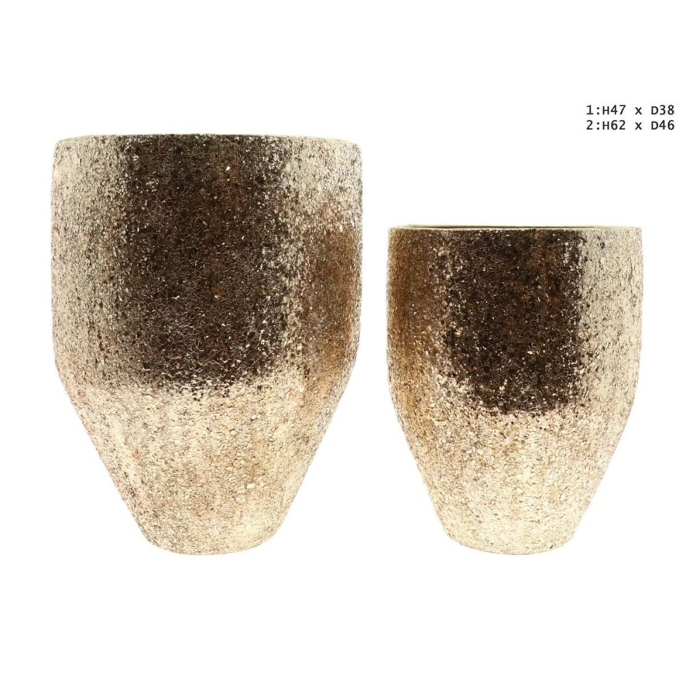 VASO BALEARI SET 2 H.62 D.46 ORO